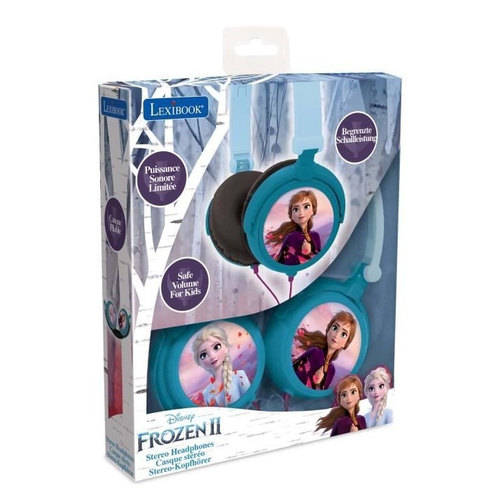 LA REINE DES NEIGES Casque stéréo enfant LEXIBOOK - pliable et ajustable LA REINE DES NEIGES Casque stéréo enfant LEXIBOOK - pliable et ajustable