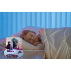 Réveil Projecteur La Reine des Neiges 2 - Effets sonores et veilleuse