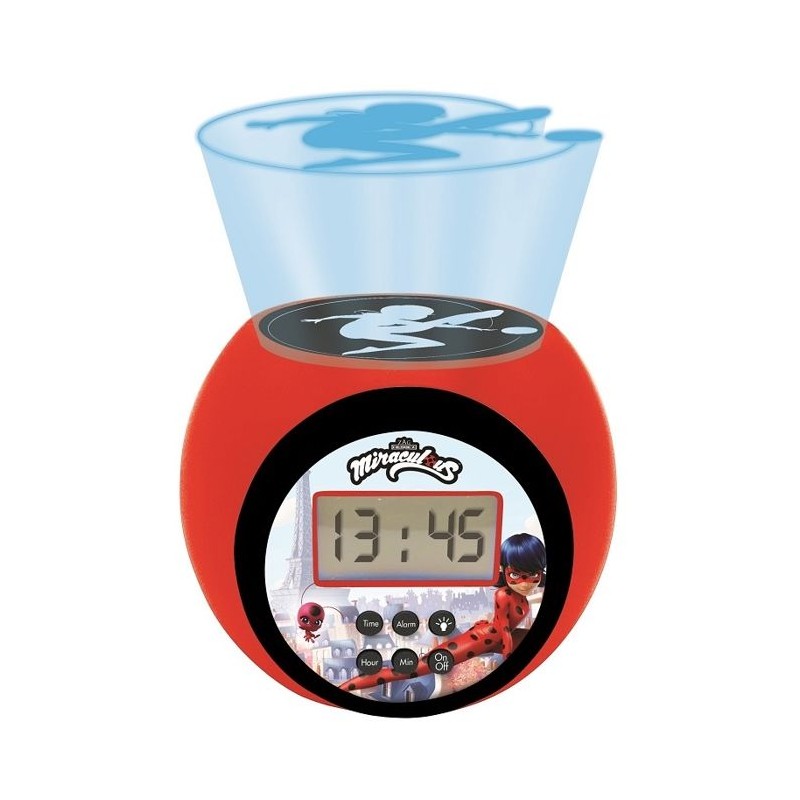 Réveil projecteur Miraculous avec minuteur Réveil projecteur Miraculous avec minuteur