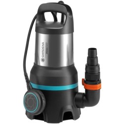 Pompe d'évacuation eau chargée 25000 GARDENA 1100W – Débit max 25