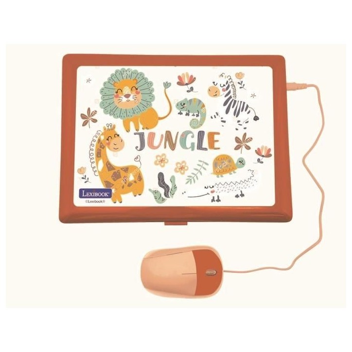 Lexibook - Ordinateur éducatif coloris Animaux – 124 activités (Français/Anglais) Lexibook - Ordinateur éducatif coloris Animaux – 124 activités (Français/Anglais)