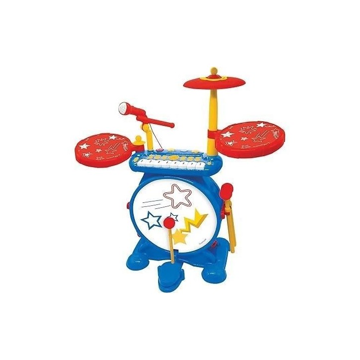 Lexibook - Batterie électronique pour enfant - Lumineuse - Complete avec clavier, cymbales et tabouret - Dés 3 ans Lexibook - Batterie électronique pour enfant - Lumineuse - Complete avec clavier, cymbales et tabouret - Dés 3 ans