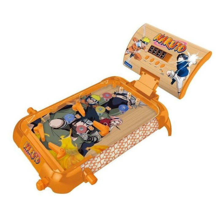 Flipper électronique de table Naruto avec sons, lumieres et affichage du score sur écran Flipper électronique de table Naruto avec sons, lumieres et affichage du score sur écran