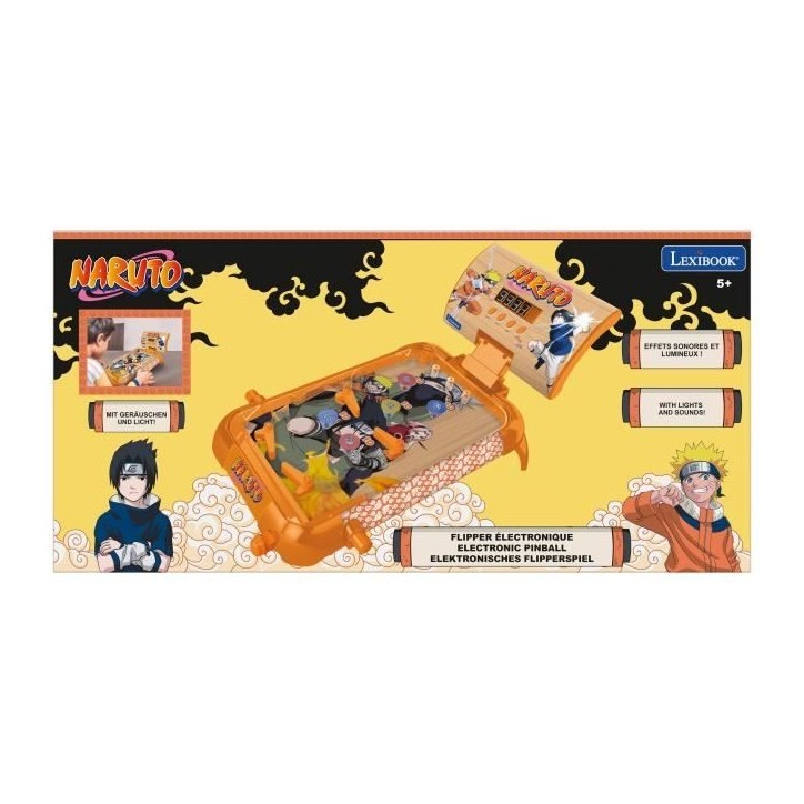 Flipper électronique de table Naruto avec sons, lumieres et affichage du score sur écran Flipper électronique de table Naruto avec sons, lumieres et affichage du score sur écran