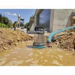 Pompe d'évacuation eau chargée 25000 GARDENA 1100W – Débit max 25