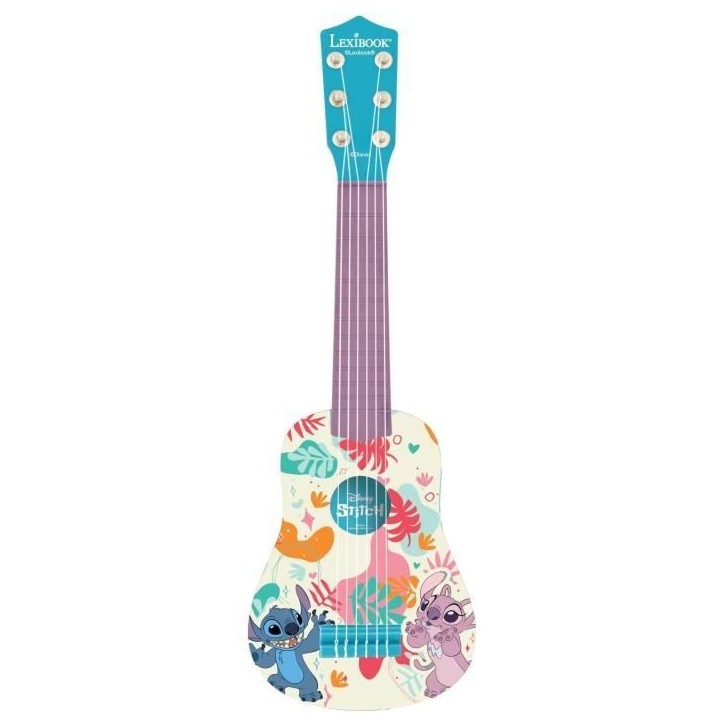 Lexibook - Ma Premiere Guitare Stitch - 53cm - Guide d'apprentissage inclus