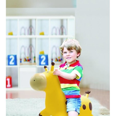 Girafe sauteuse gonflable - Lexibook - 45 cm H - Pompe manuelle incluse - Dés 3 ans