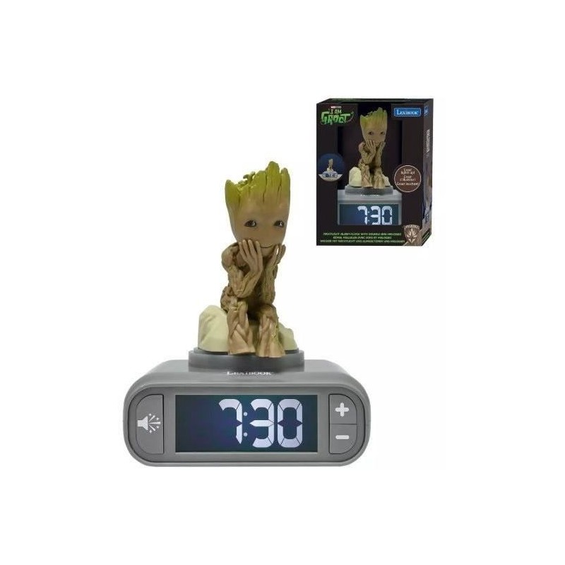 Réveil digital avec veilleuse Groot des Gardiens de la Galaxie et eff