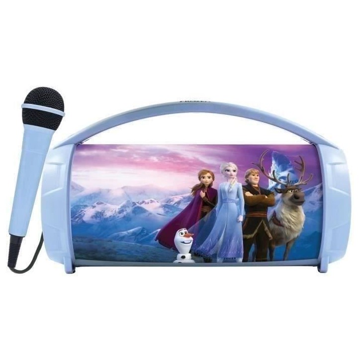 Enceinte Bluetooth Sans-Fil Lumineuse avec Micro La Reine des Neiges Enceinte Bluetooth Sans-Fil Lumineuse avec Micro La Reine des Neiges