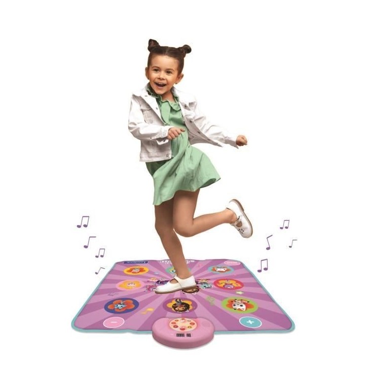 Tapis de danse électronique, Bluetooth et lumineux Gabby et la maison magique avec 6 modes de jeu