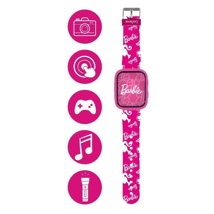 Montre avec écran couleurs Barbie avec camera et carte mémoire de 8 Go