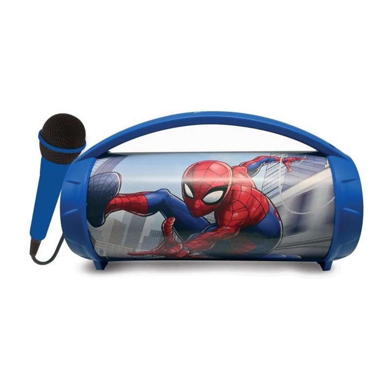 Enceinte Bluetooth Sans-Fil Lumineuse avec Micro Spider-Man Enceinte Bluetooth Sans-Fil Lumineuse avec Micro Spider-Man