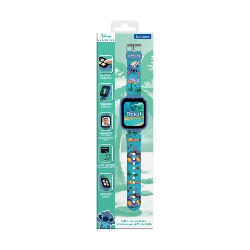 Montre avec écran couleurs Stitch avec camera et carte mémoire de 8 Montre avec écran couleurs Stitch avec camera et carte mémoire de 8