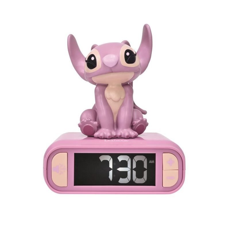 LEXIBOOK - Réveil veilleuse Angel - Sons et mélodies, écran LCD ré