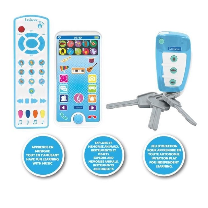 Portable, télécommande et porte-clés éducatifs Portable, télécommande et porte-clés éducatifs