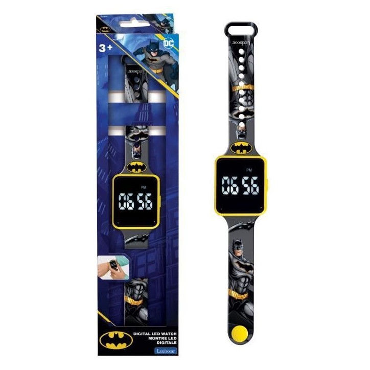 Lexibook - Batman - Montre LED connectée - Bracelet ajustable Lexibook - Batman - Montre LED connectée - Bracelet ajustable