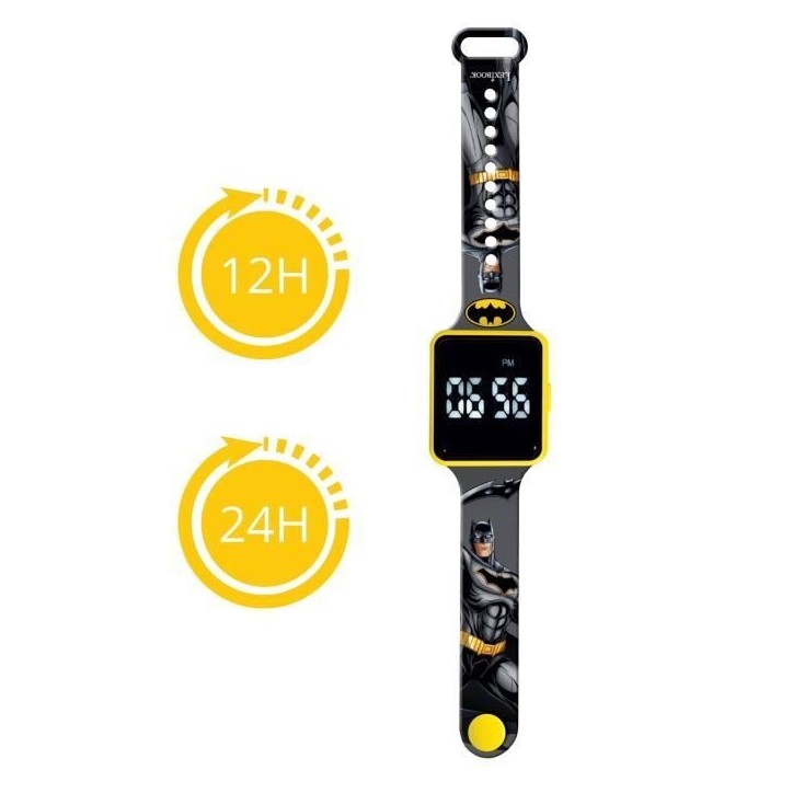 Lexibook - Batman - Montre LED connectée - Bracelet ajustable Lexibook - Batman - Montre LED connectée - Bracelet ajustable