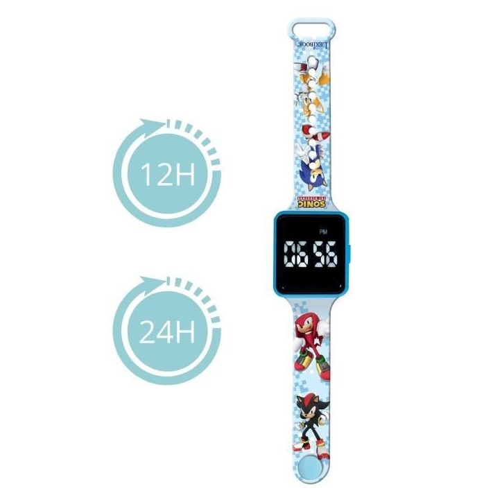 Lexibook - Sonic - Montre LED connectée - Bracelet ajustable Lexibook - Sonic - Montre LED connectée - Bracelet ajustable