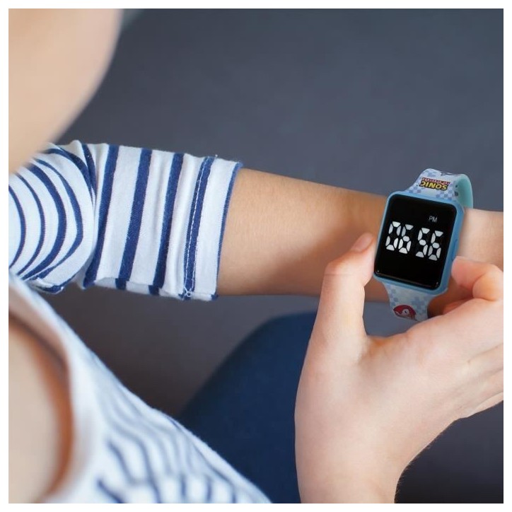 Lexibook - Sonic - Montre LED connectée - Bracelet ajustable Lexibook - Sonic - Montre LED connectée - Bracelet ajustable