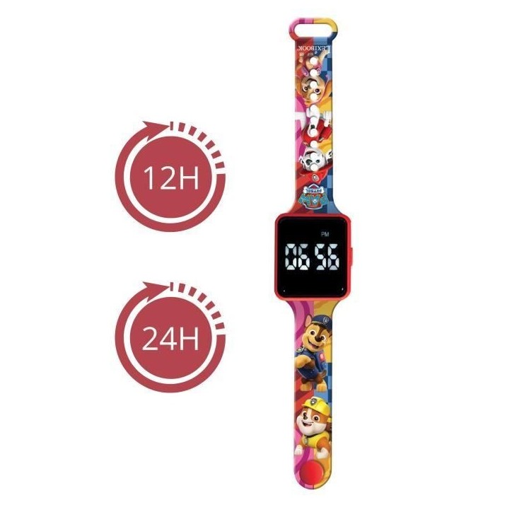 Lexibook - Pat' Patrouille - Montre LED connectée - Bracelet ajustable Lexibook - Pat' Patrouille - Montre LED connectée - Bracelet ajustable