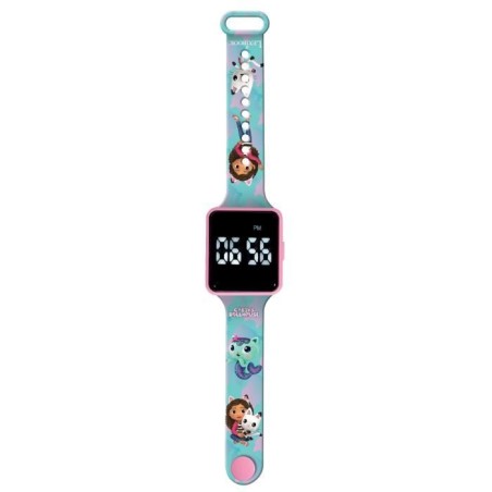 Lexibook - Gabby et la Maison Magique - Montre LED connectée - Bracelet ajustable