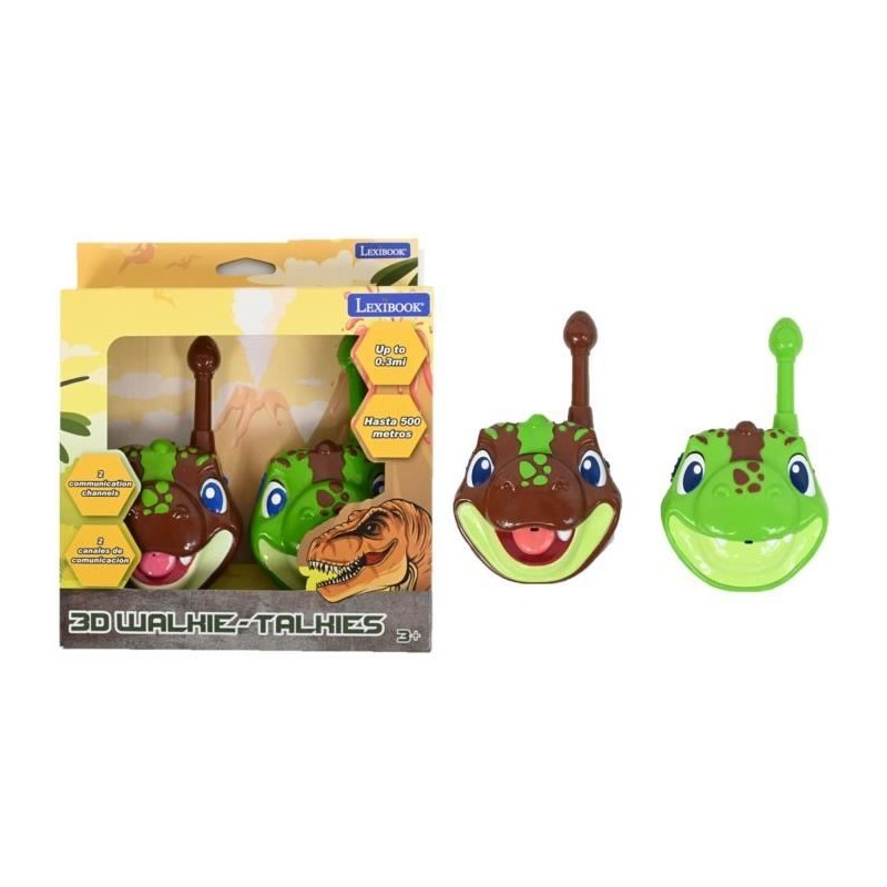 Talkies-walkies 500m Dinosaures 3D Talkies-walkies 500m Dinosaures 3D
