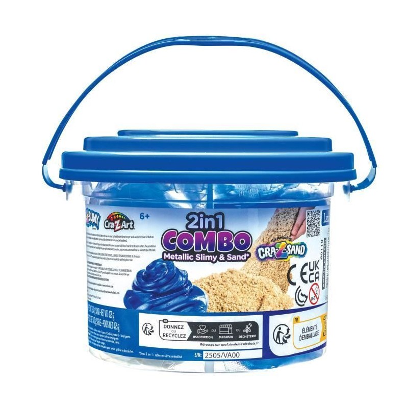 LEXIBOOK - Sceau 2 en 1 : sable et slime LEXIBOOK - Sceau 2 en 1 : sable et slime