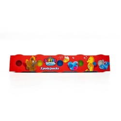 LEXIBOOK - Coffret de 5 pâtes a modeler Softee : couleurs classiques