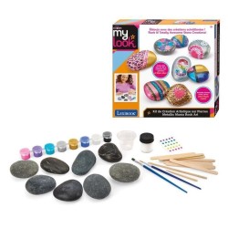 LEXIBOOK - Kit de création artistique sur pierres avec effet métalli