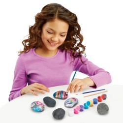 LEXIBOOK - Kit de création artistique sur pierres avec effet métalli