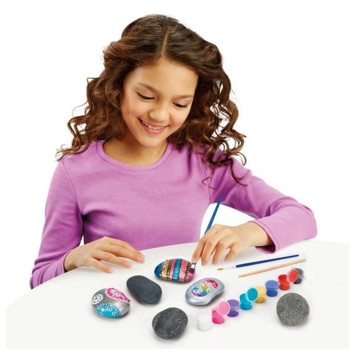 LEXIBOOK - Kit de création artistique sur pierres avec effet métallique LEXIBOOK - Kit de création artistique sur pierres avec effet métallique