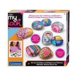 LEXIBOOK - Kit de création artistique sur pierres avec effet métalli