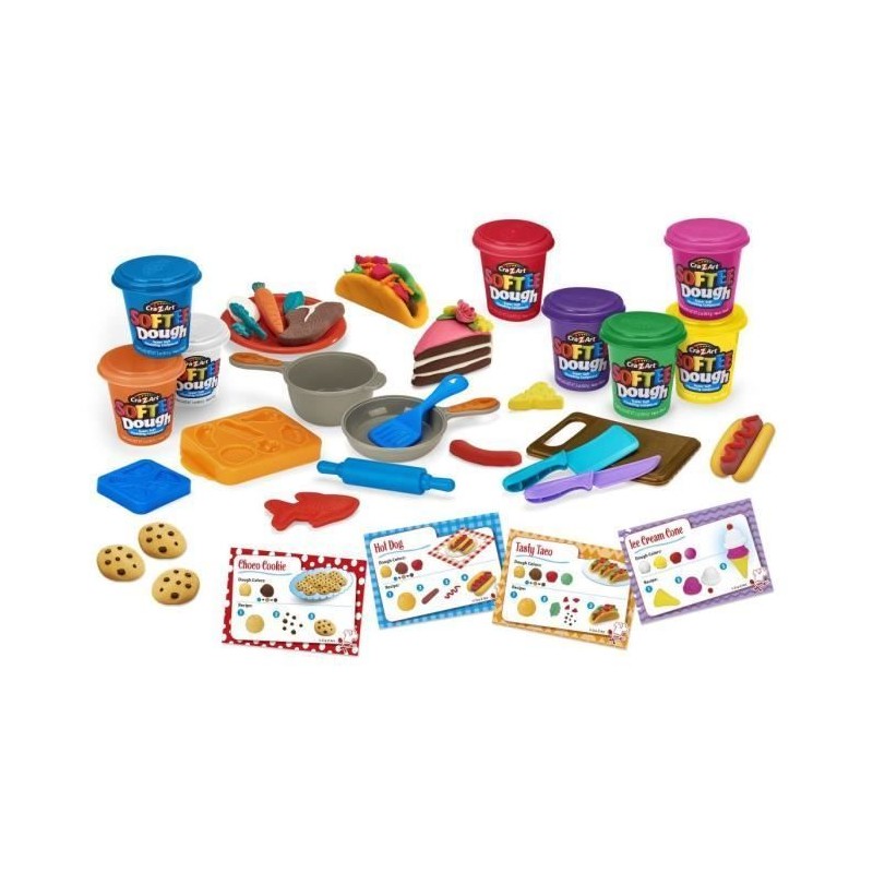 LEXIBOOK - Kit de pâte a modeler douce et malléable super chef LEXIBOOK - Kit de pâte a modeler douce et malléable super chef
