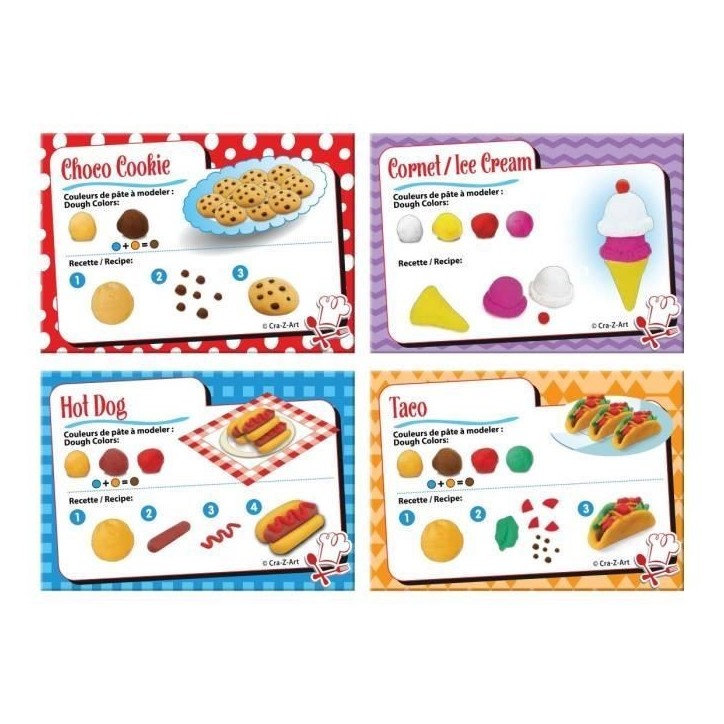LEXIBOOK - Kit de pâte a modeler douce et malléable super chef LEXIBOOK - Kit de pâte a modeler douce et malléable super chef