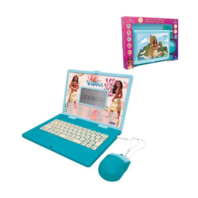 Ordinateur éducatif bilingue Vaiana avec 124 activités (EN/FR) Ordinateur éducatif bilingue Vaiana avec 124 activités (EN/FR)