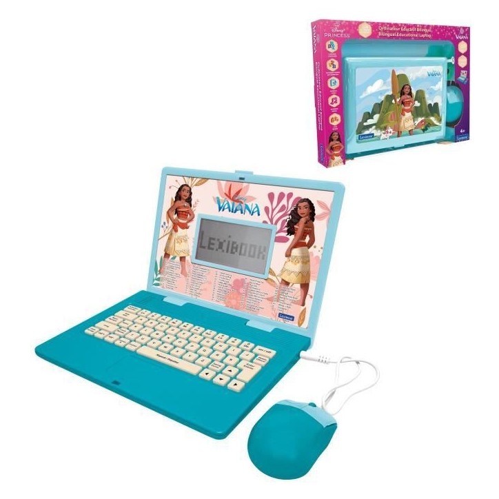 Ordinateur éducatif bilingue Vaiana avec 124 activités (EN/FR) Ordinateur éducatif bilingue Vaiana avec 124 activités (EN/FR)