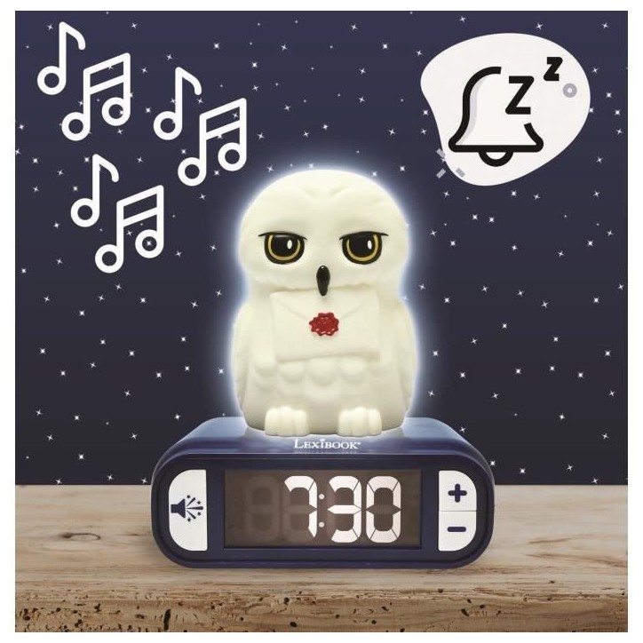 Réveil veilleuse digital LEXIBOOK - Hedwige - 3D lumineux et sonore - Enfant Réveil veilleuse digital LEXIBOOK - Hedwige - 3D lumineux et sonore - Enfant