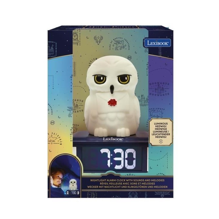 Réveil veilleuse digital LEXIBOOK - Hedwige - 3D lumineux et sonore - Enfant Réveil veilleuse digital LEXIBOOK - Hedwige - 3D lumineux et sonore - Enfant