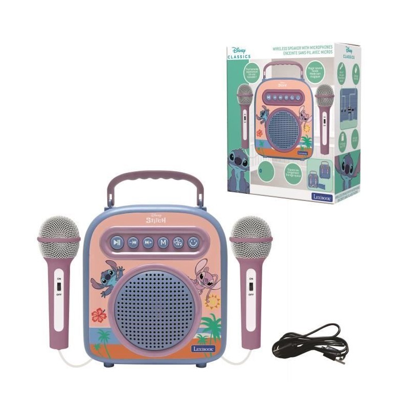 Enceinte Bluetooth avec micros Stitch Enceinte Bluetooth avec micros Stitch
