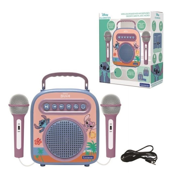 Enceinte Bluetooth avec micros Stitch Enceinte Bluetooth avec micros Stitch