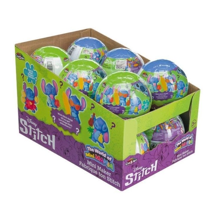 LEXIBOOK - Balle mini mania Stitch, figurines a modeler LEXIBOOK - Balle mini mania Stitch, figurines a modeler