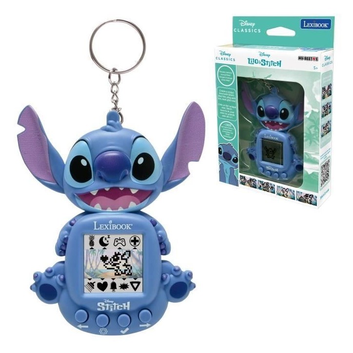 LEXIBOOK - Mon compagnon virtuel Stitch - Console de jeu portable pour enfants avec écran colorisé - Des 5 ans LEXIBOOK - Mon compagnon virtuel Stitch - Console de jeu portable pour enfants avec écran colorisé - Des 5 ans
