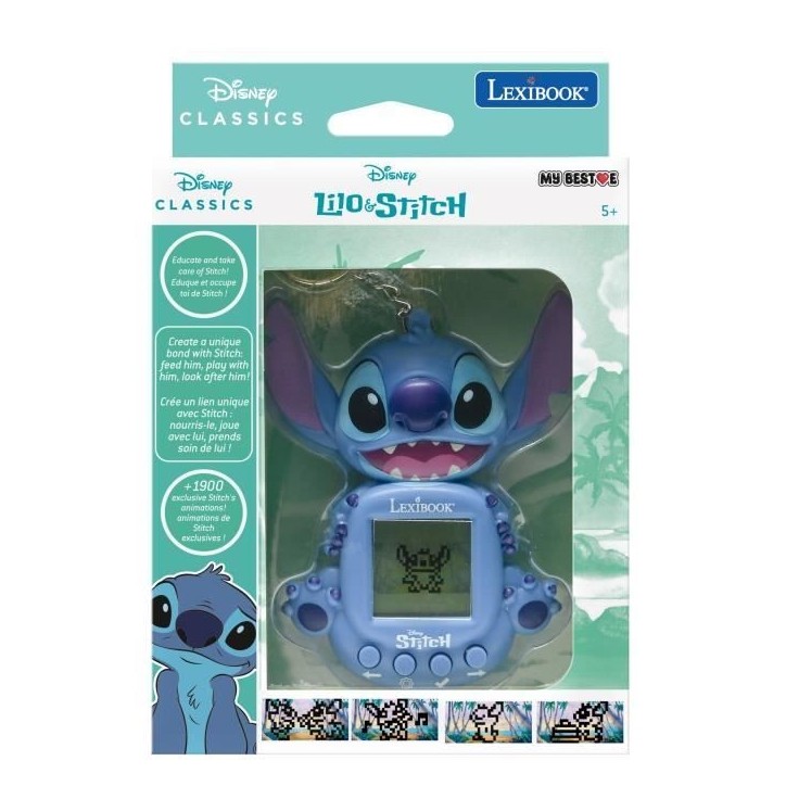 LEXIBOOK - Mon compagnon virtuel Stitch - Console de jeu portable pour enfants avec écran colorisé - Des 5 ans LEXIBOOK - Mon compagnon virtuel Stitch - Console de jeu portable pour enfants avec écran colorisé - Des 5 ans