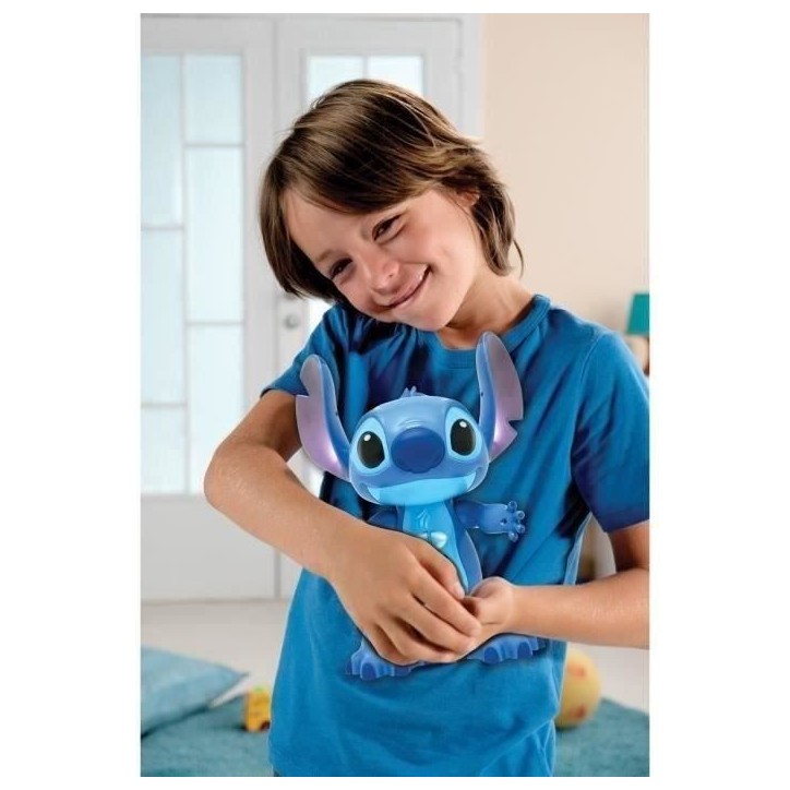 Stitch Robot interactif bilingue français anglais, Contrôle Gestuel et Télécommande, Réagit au Toucher, Programmable, L