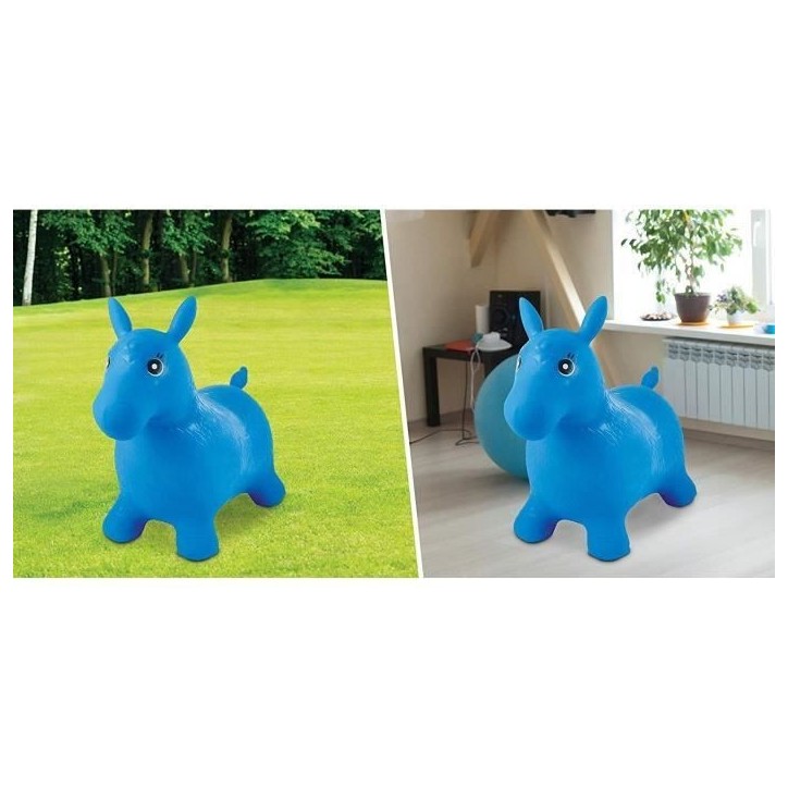Cheval Gonflable Bleu - LEXIBOOK - Modele Cheval - Pour Enfant de 3 ans et plus Cheval Gonflable Bleu - LEXIBOOK - Modele Cheval - Pour Enfant de 3 ans et plus