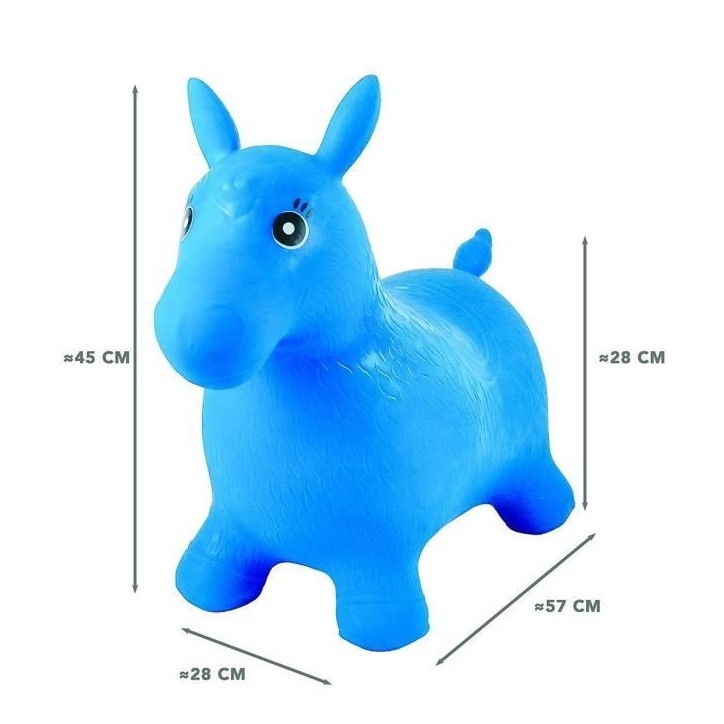 Cheval Gonflable Bleu - LEXIBOOK - Modele Cheval - Pour Enfant de 3 ans et plus Cheval Gonflable Bleu - LEXIBOOK - Modele Cheval - Pour Enfant de 3 ans et plus