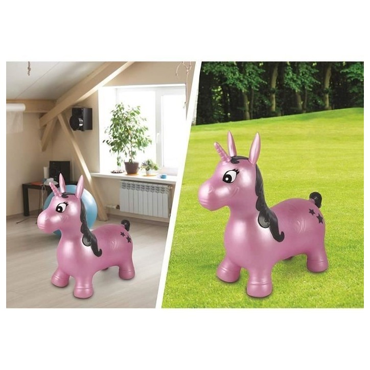 LEXIBOOK - Licorne Sauteuse Gonflable Rose - 3 ans et + LEXIBOOK - Licorne Sauteuse Gonflable Rose - 3 ans et +