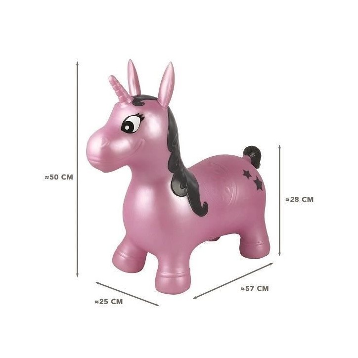 LEXIBOOK - Licorne Sauteuse Gonflable Rose - 3 ans et + LEXIBOOK - Licorne Sauteuse Gonflable Rose - 3 ans et +