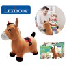 Porteur - LEXIBOOK - Cheval Sauteur Gonflable en Peluche - Design 2-en