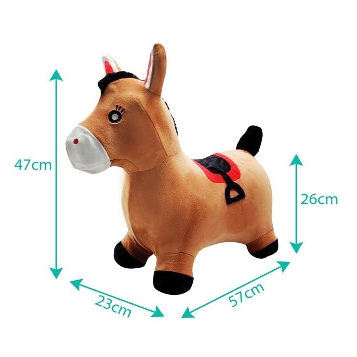 Porteur - LEXIBOOK - Cheval Sauteur Gonflable en Peluche - Design 2-en-1 - Housse amovible - Pour Enfant Porteur - LEXIBOOK - Cheval Sauteur Gonflable en Peluche - Design 2-en-1 - Housse amovible - Pour Enfant